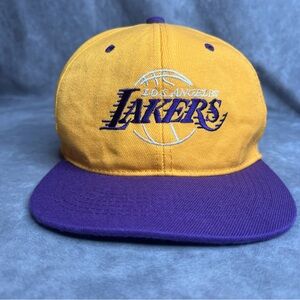 HowD Los Angeles Lakers Gold Purple Hat Snapback Cap NBA Basketball